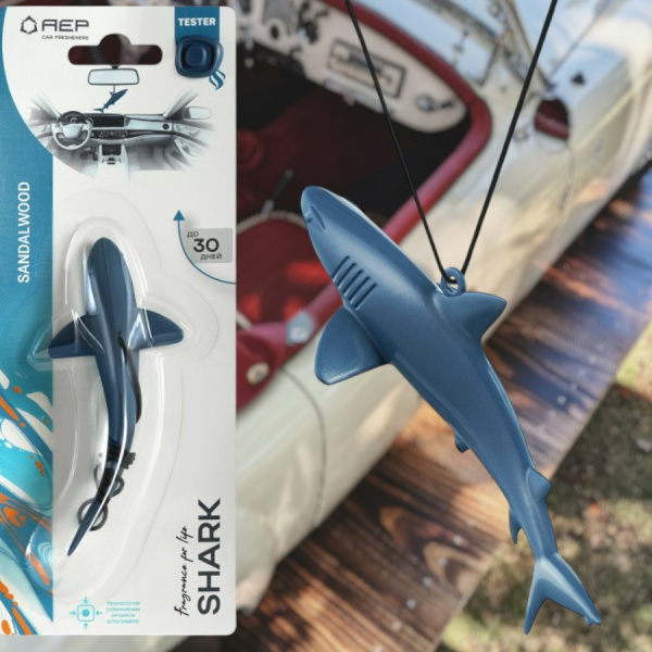 Ароматизатор воздуха для автомобиля SHARK / Подвесной ароматизатор Акула